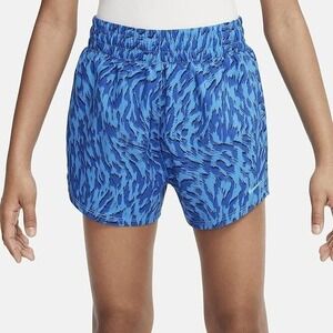 Nike Running Shorts‎ Blue Abstract Print Lightweight Elastic Waist S NWT